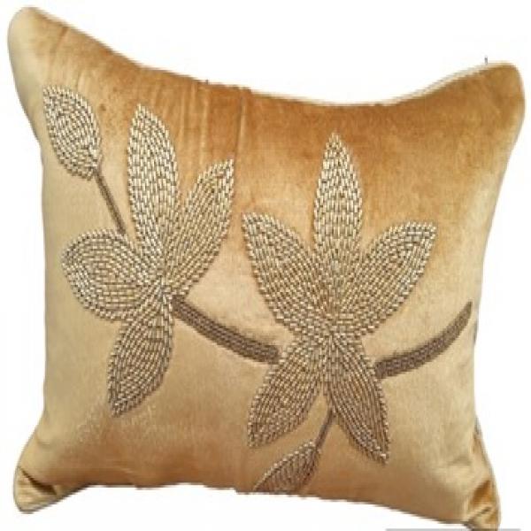  Embroidered Cream Cushion Cover
